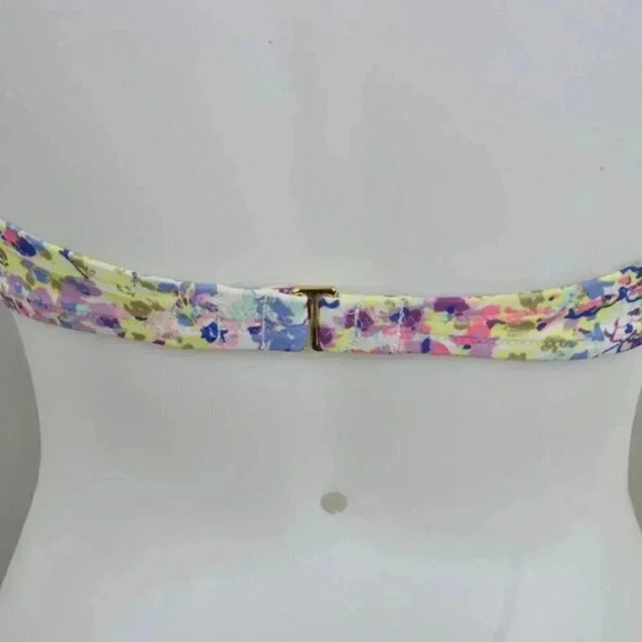 Victoria's Secret Floral Bikini Top Halter Colourful  Size 34C - Picture 5 of 8